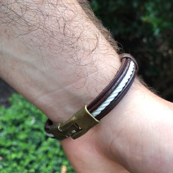 Handmade leather bracelet for men - Picture 5 of 6